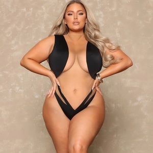 Sheer illusion swim wear from Fashionnova